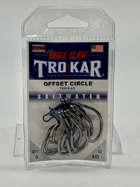 Terminal Tackle Eagle Claw TroKar Offset Circle 3 Terminal Tackle Eagle Claw TroKar Offset Circle