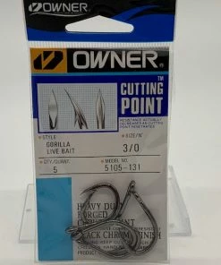 Owner Cutting Point Gorilla Live Bait Hook Size 3/0