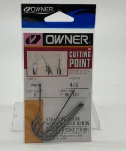 Owner Worm Hook Size 4/0 Terminal Tackle