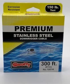 Scotty Premium Stainless Steel Downrigger Cable 300ft, 150lb