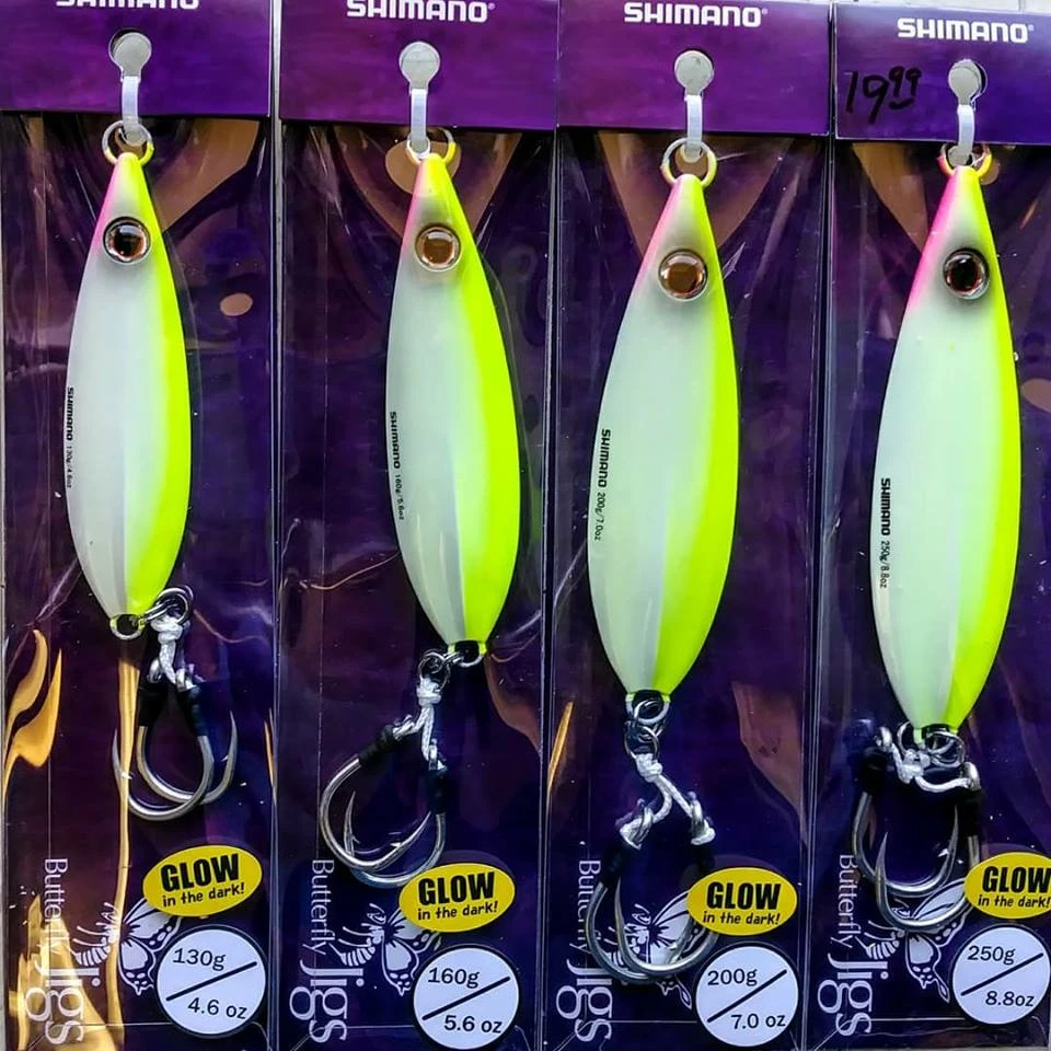 Lures Shimano Butterfly Flat Fall Jig 3 Lures Shimano Butterfly Flat Fall Jig