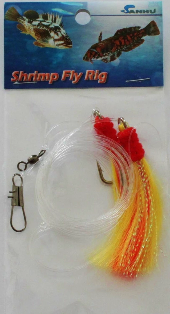 Lures Sanhu Shrimp Fly Rig 3 Lures Sanhu Shrimp Fly Rig