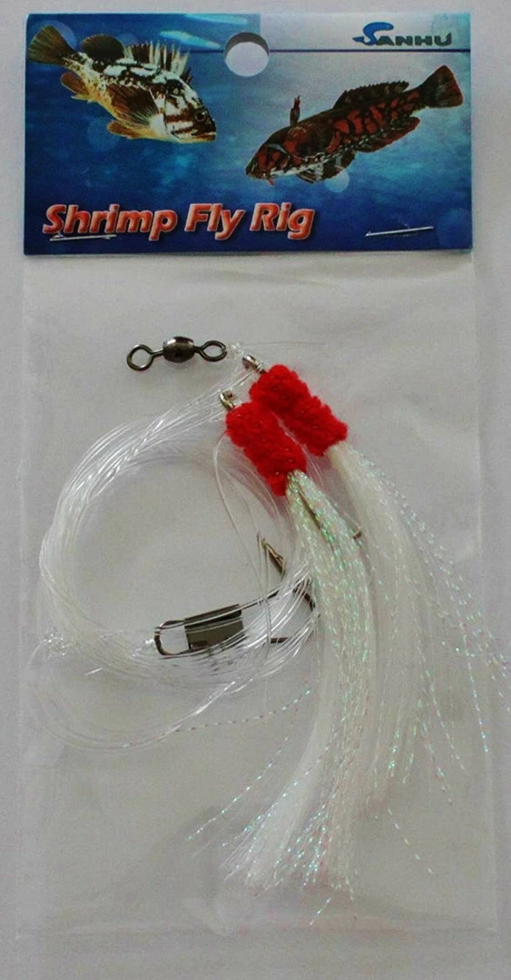 Lures Sanhu Shrimp Fly Rig 4 Lures Sanhu Shrimp Fly Rig